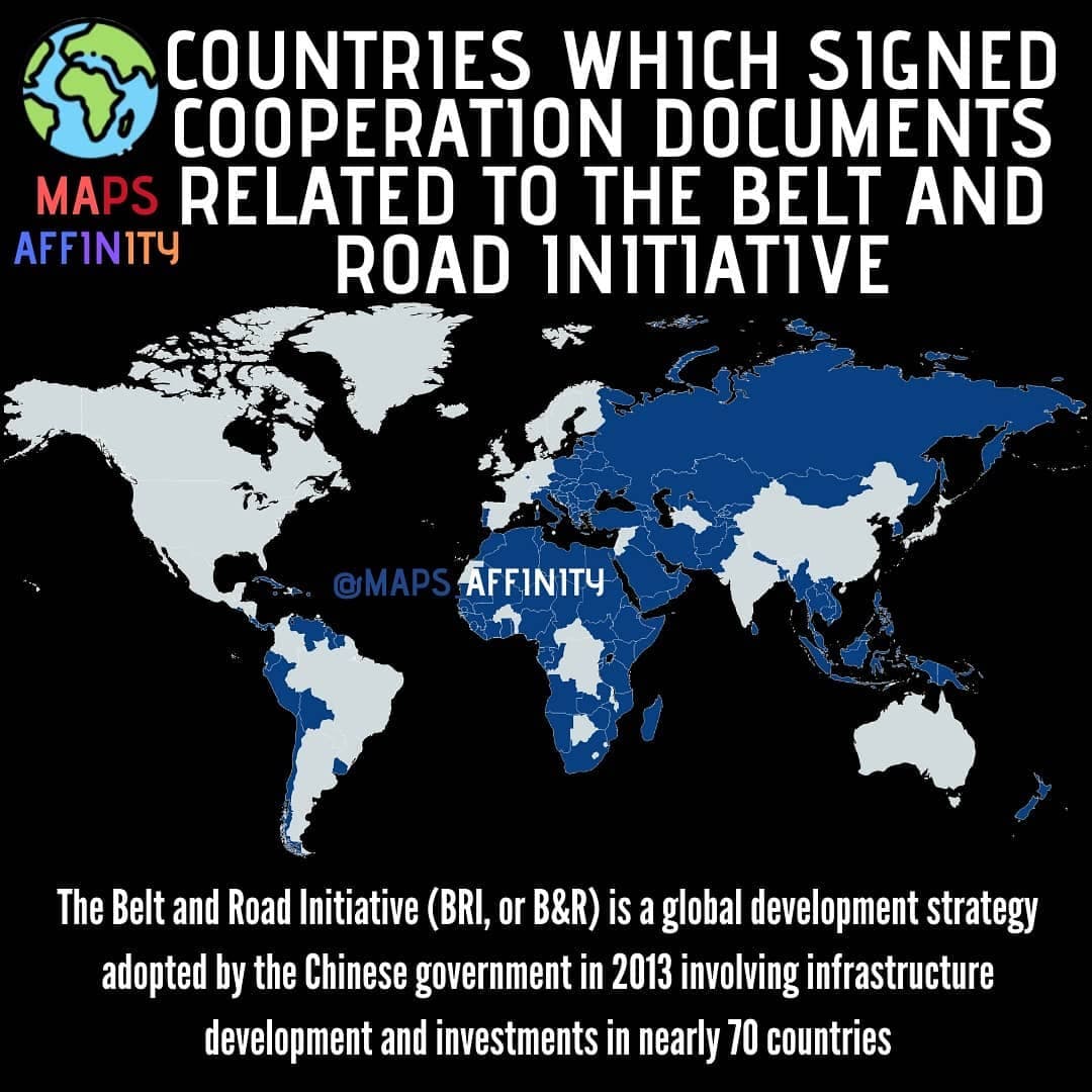 Countries who have signed One Belt One road Initiative Program by the CCP government of China. .