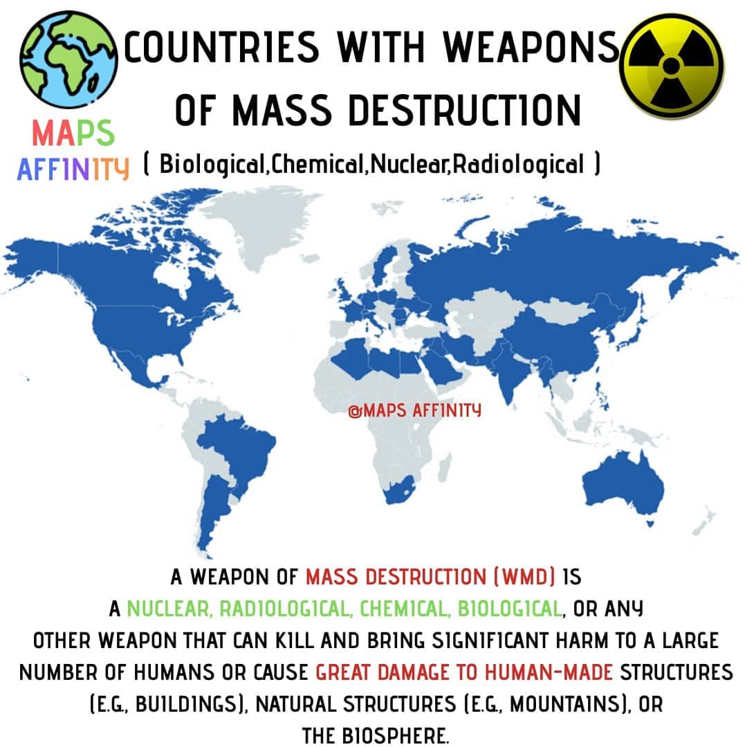 COUNTRIES WITH WEAPONS OF MASS DESTRUCTION 