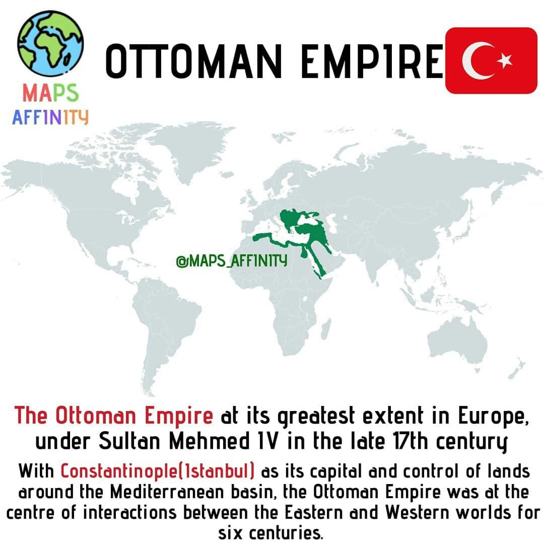 MAP OF OTTOMAN EMPIRE .