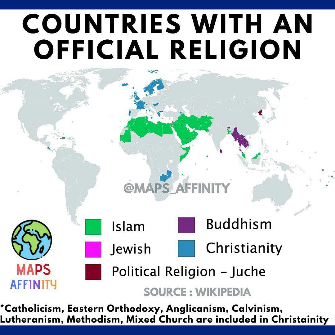 A state religion (also called an established religion or official religion) is a religious body or creed officially endorsed by the state. A state with an official religion, while not secular, is not necessarily a theocracy, a country whose rulers have both secular and spiritual authority. .