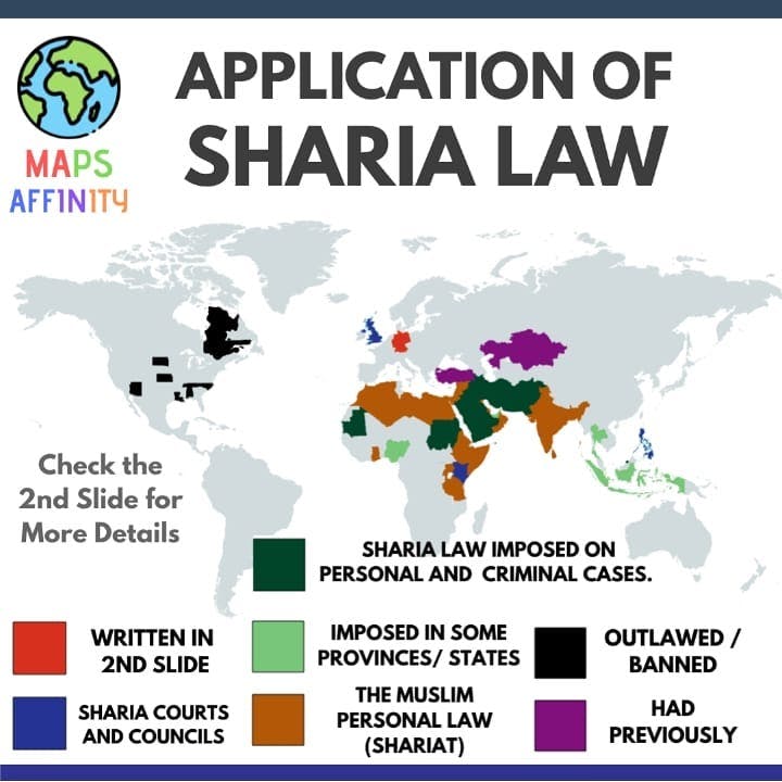 Application of SHARIA law by country