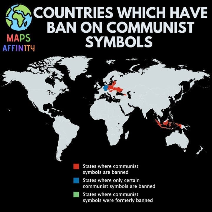 Countries Which have ban on Communist Symbols