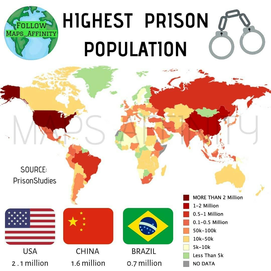 HIGHEST PRISON POPULATION . 