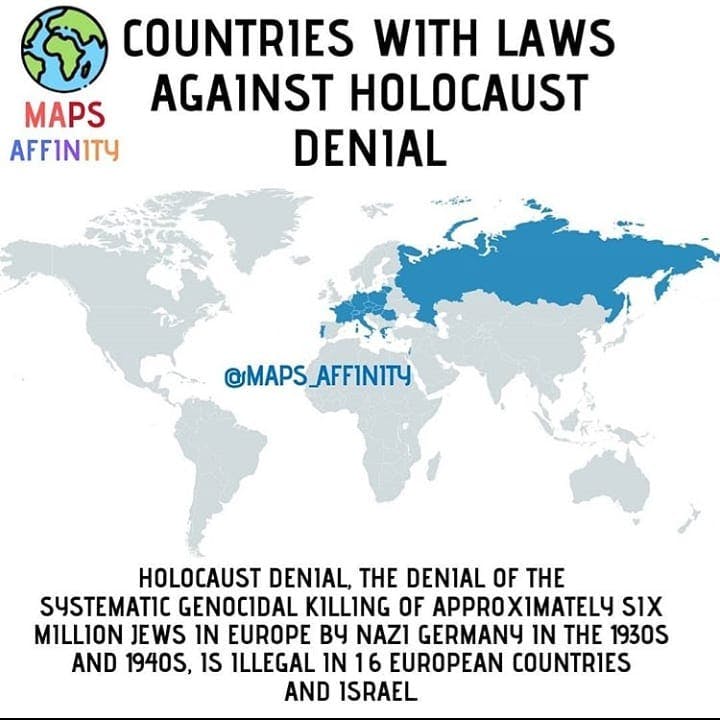 Countries with laws against Holocaust denial