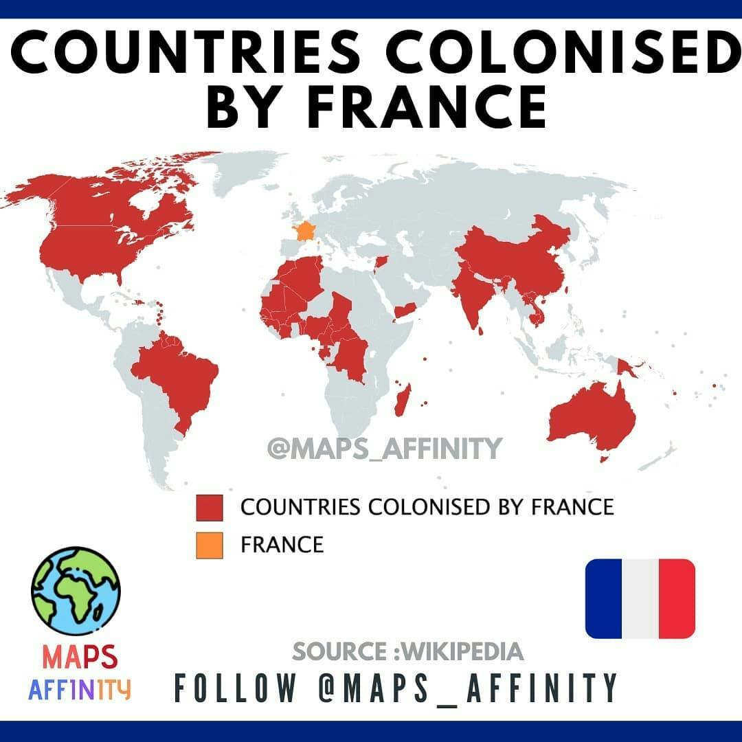 Countries Colonised by France