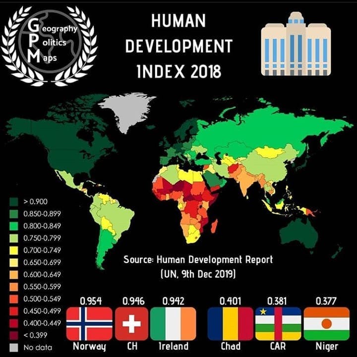 COUNTRIES BY HUMAN DEVELOPMENT INDEX...