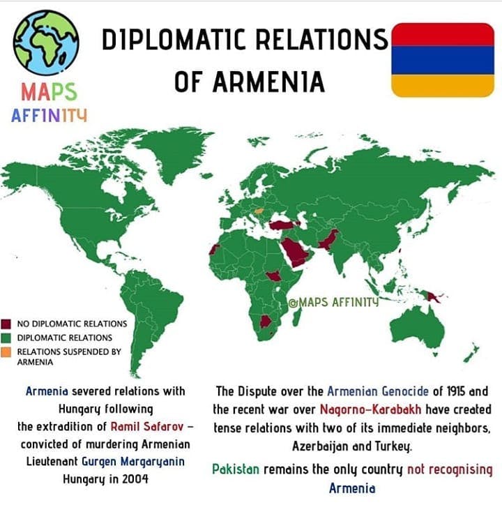 DIPLOMATIC RELATIONS OF ARMENIA .
